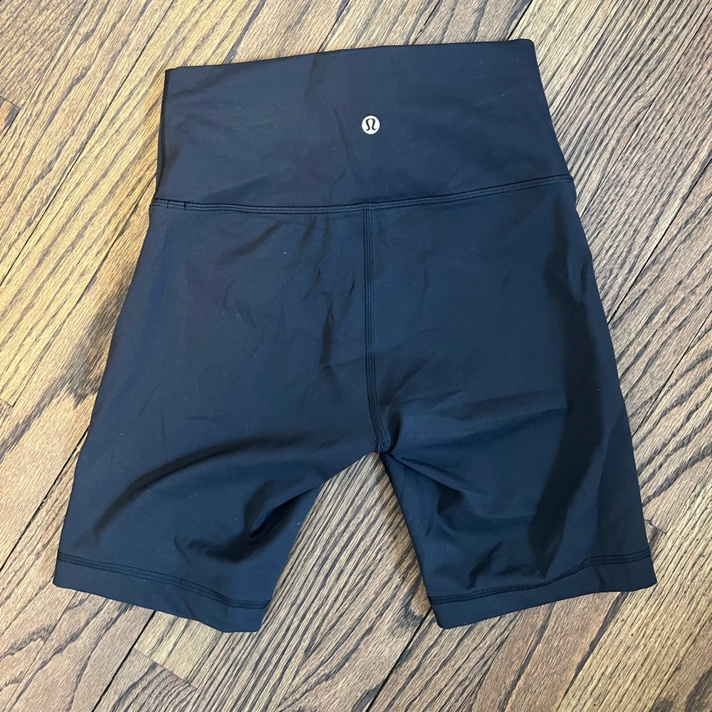 Black Lululemon biker shorts